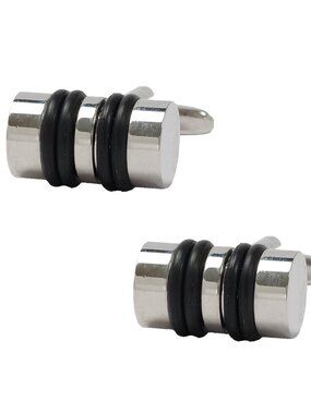 Black Barrell Mens Cufflinks NWOT Formal Wear Jewelry